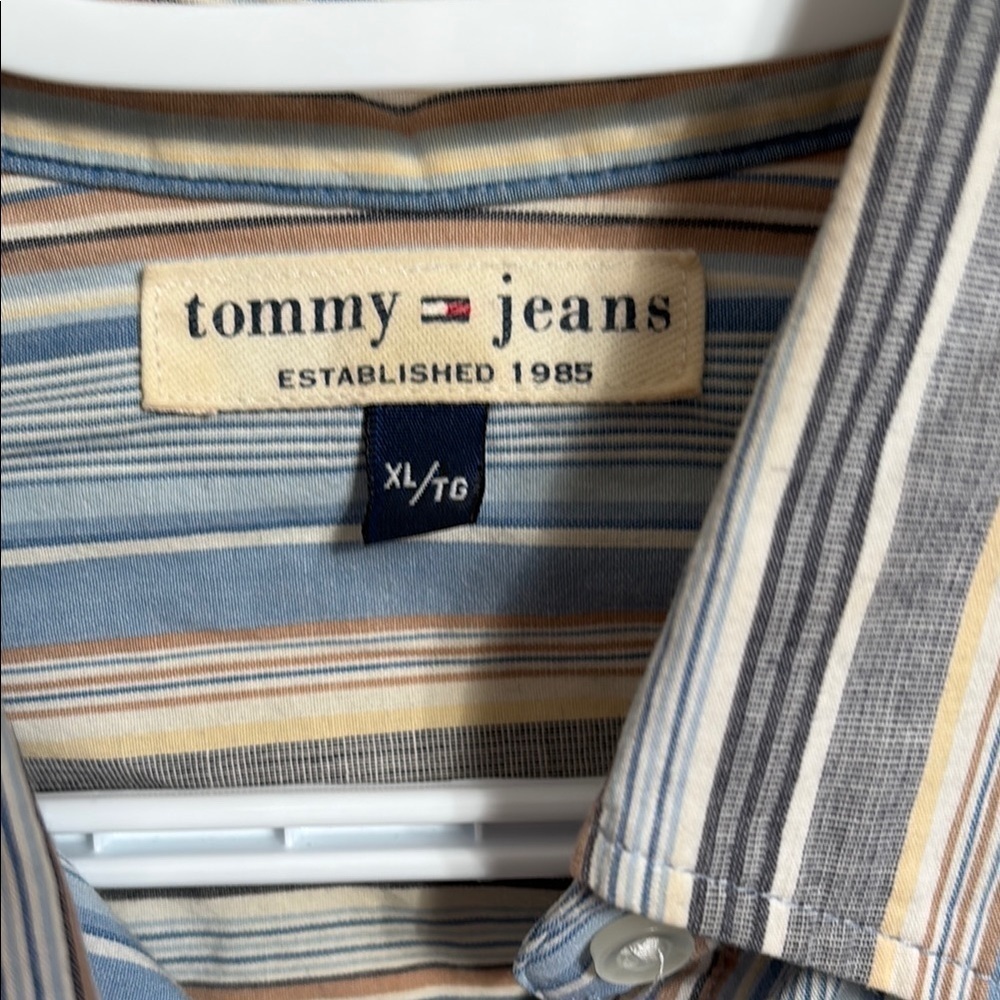 Tommy Jeans Striped Button-Up Shirt - Picture 2 of 5